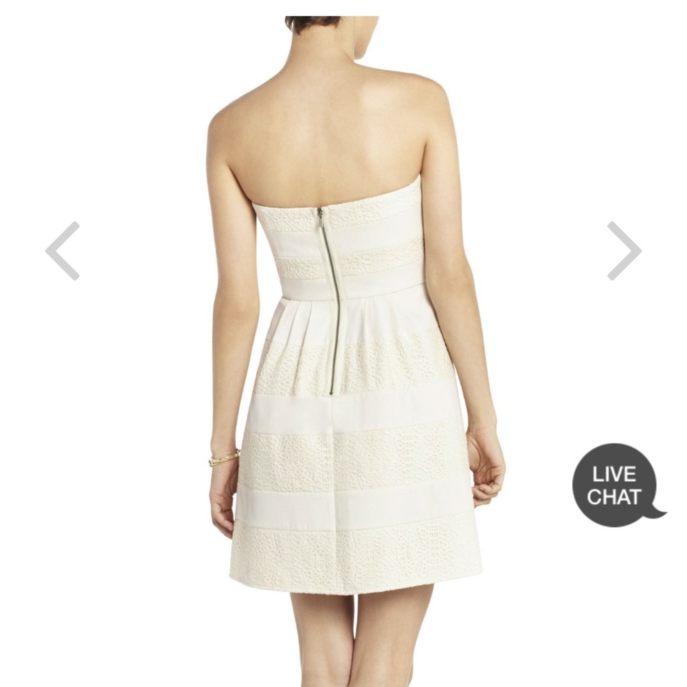 《BCBG 》 Dorothea Strapless Lace Dress - Picture 2 of 5